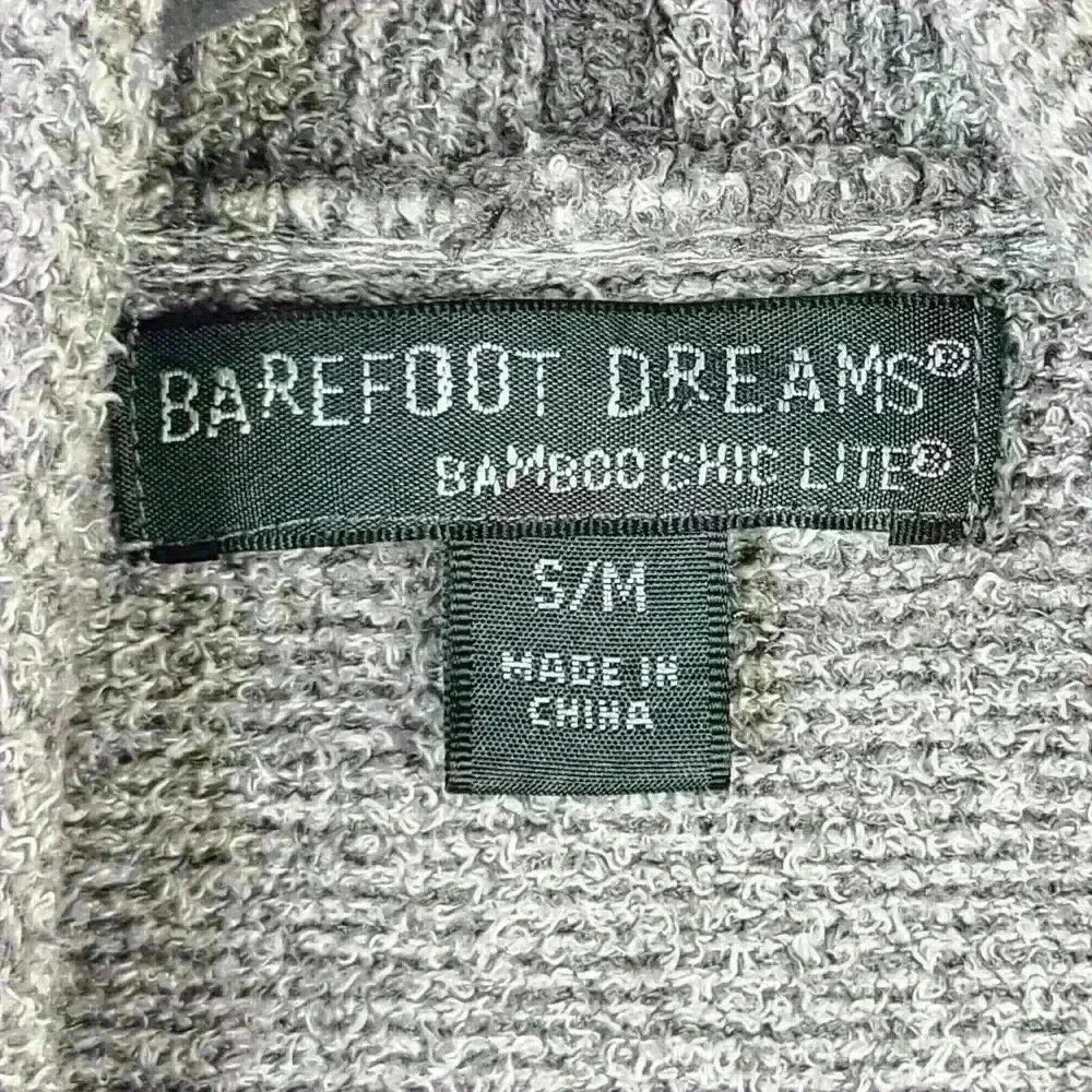 Barefoot Dreams Womens S/M Bamboo Chic Lite Cardigan Sweater Gray Asymmetric - Picture 2 of 7